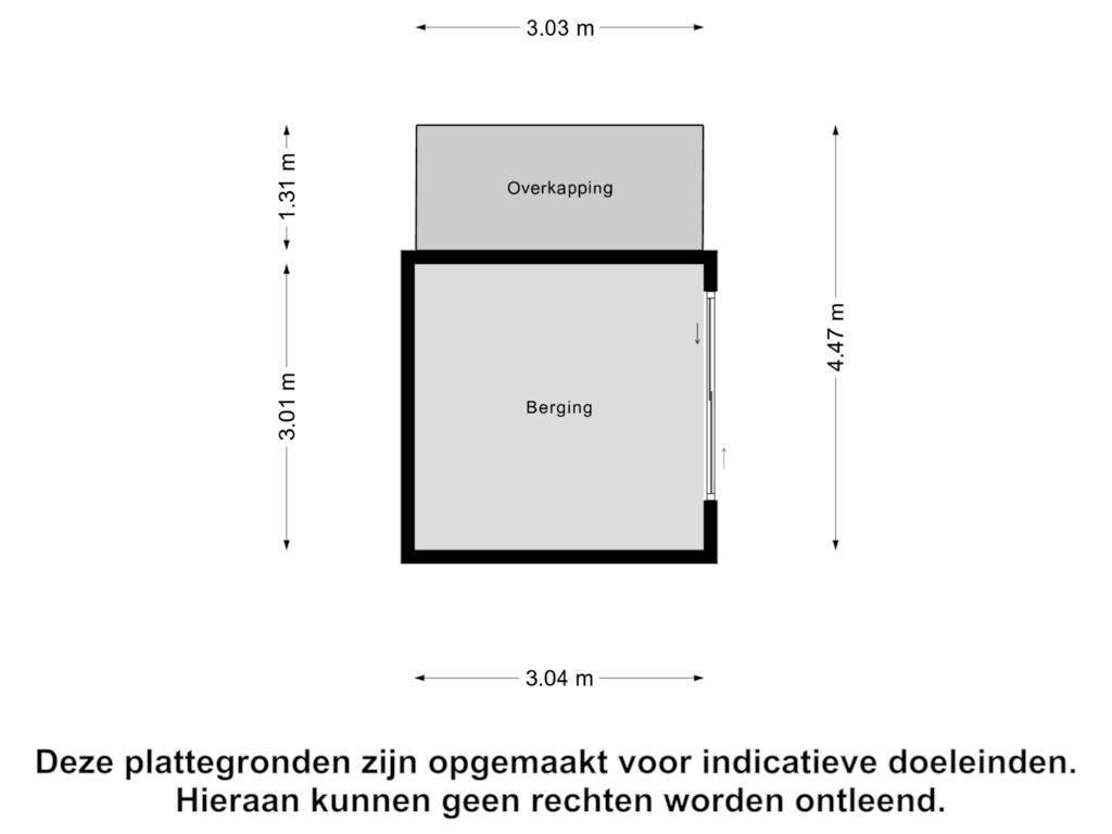 Bekijk plattegrond van Berging van Kerkdreef 23