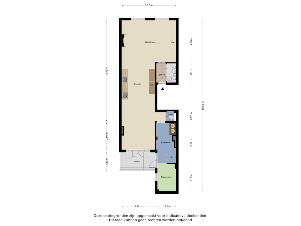 Bekijk plattegrond van Appartement van Overtoom 344-1