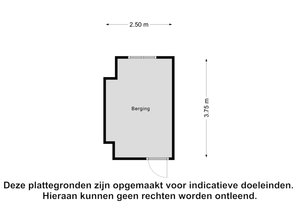 Bekijk plattegrond van Berging van Overtoom 344-1