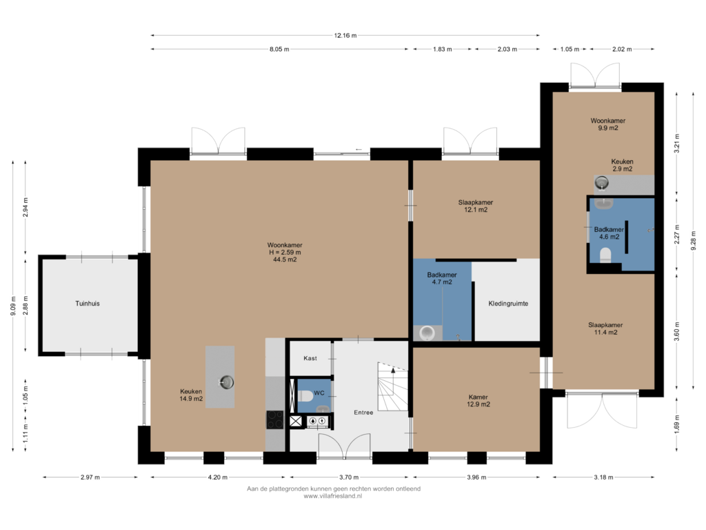 View floorplan of Begane Grond of Westmeep 53