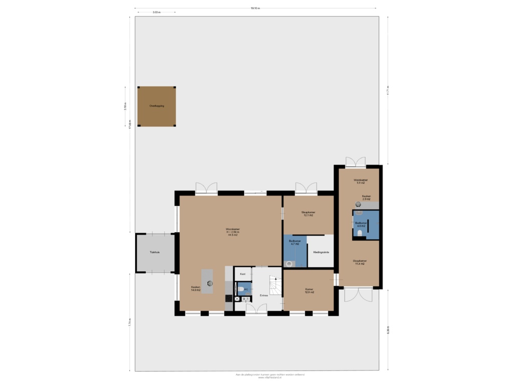 View floorplan of Begane Grond Met Tuin of Westmeep 53