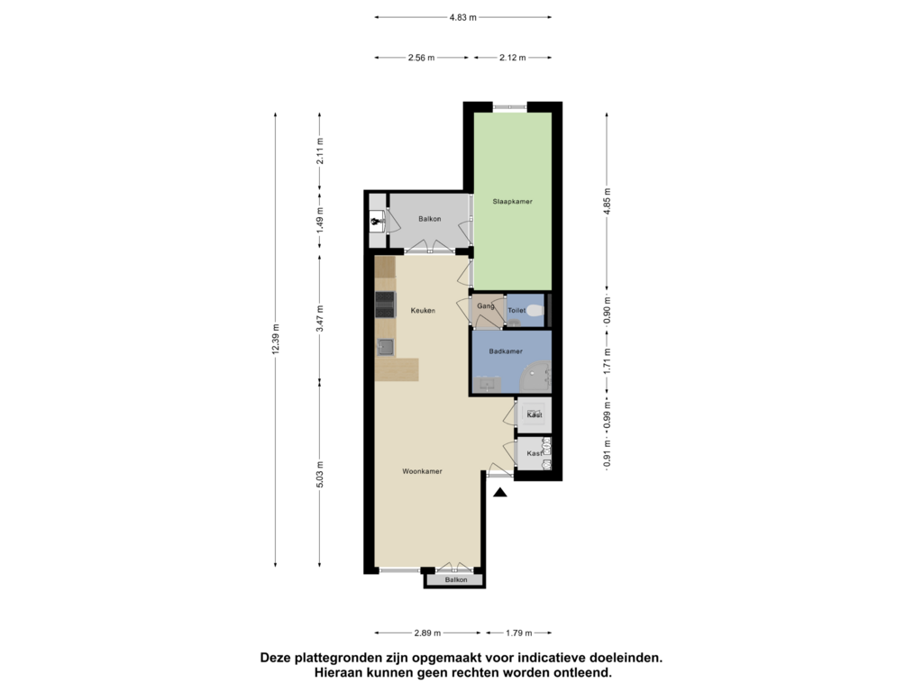 Bekijk plattegrond van Appartement van Van Ostadestraat 304-3