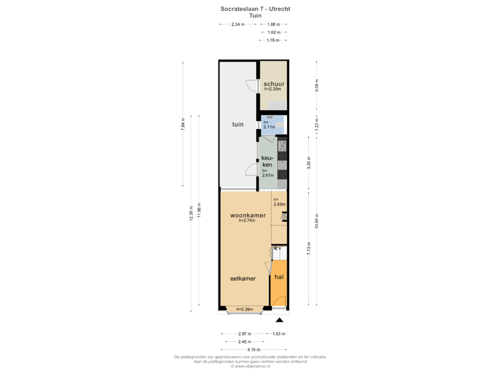 View floorplan of TUIN of Socrateslaan 7