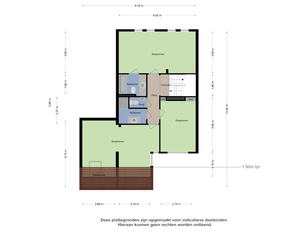 Bekijk plattegrond van Eerste Verdieping van Bertha von Suttnerstraat 7