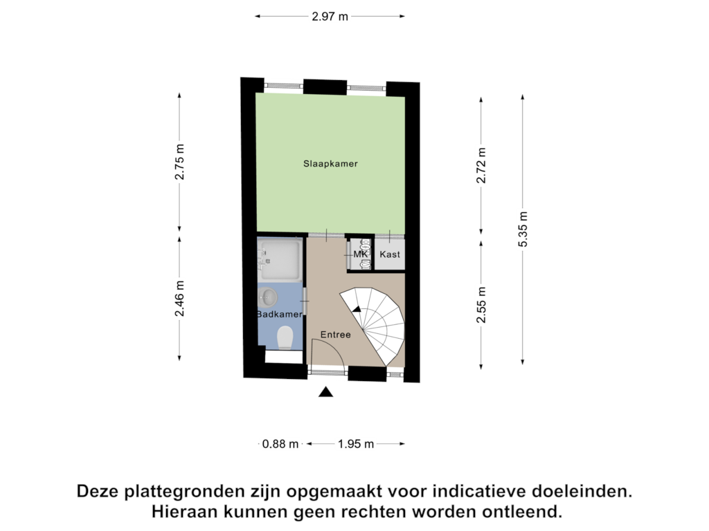 View floorplan of Begane grond of Lange Haven 22-B