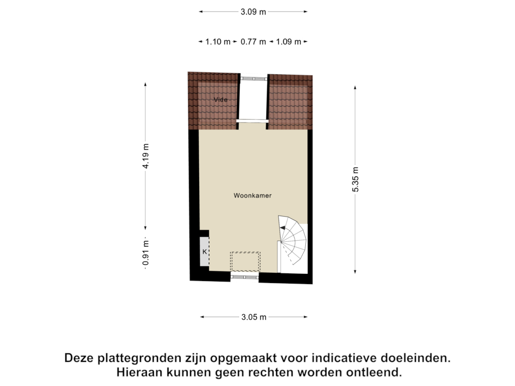 View floorplan of Tweede Verdieping of Lange Haven 22-B