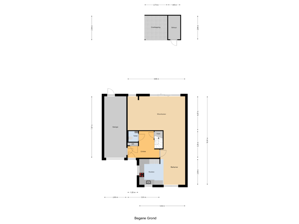 Bekijk plattegrond van Begane Grond van Dagpauwoog 34