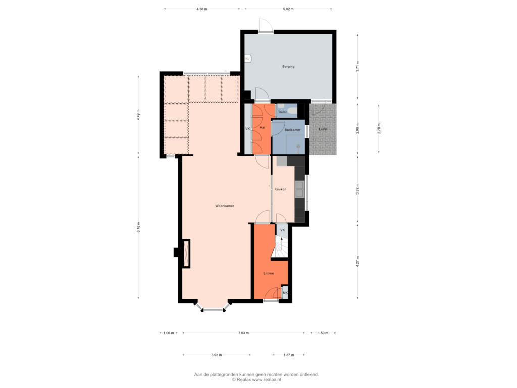 Bekijk plattegrond van Begane grond van Middenweg 256