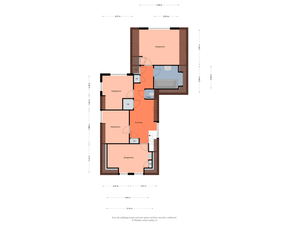 Bekijk plattegrond van Verdieping 1 van Middenweg 256