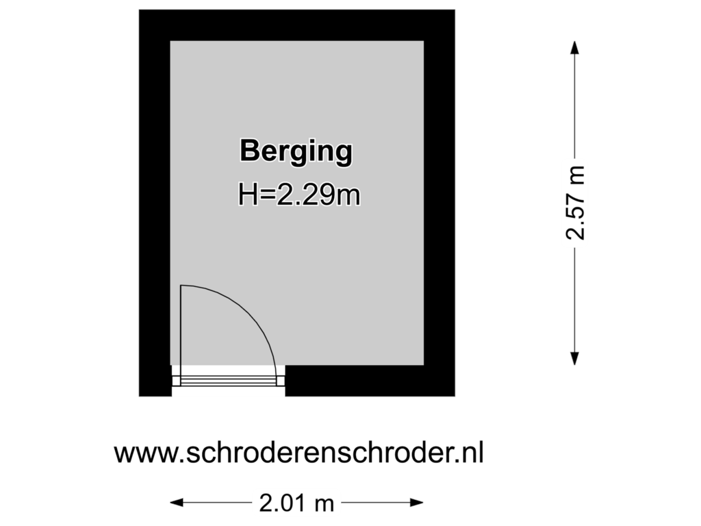 View floorplan of Berging of Frans Halslaan 25-I