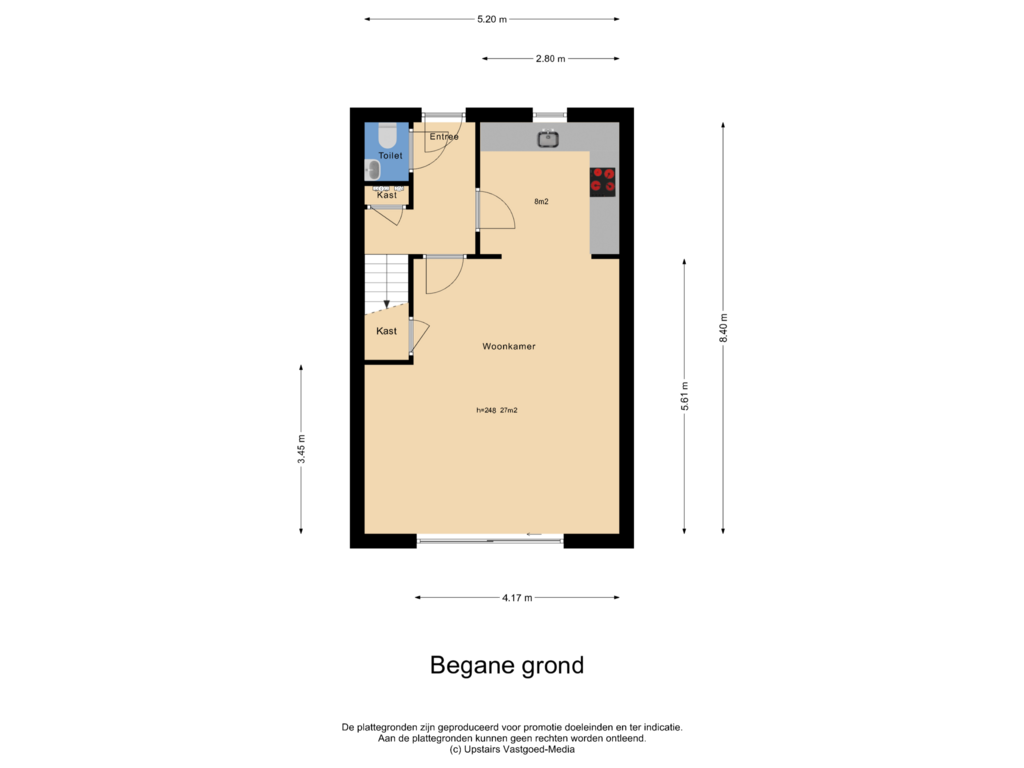 Bekijk plattegrond van Begane grond van Beemdgrasstraat 9