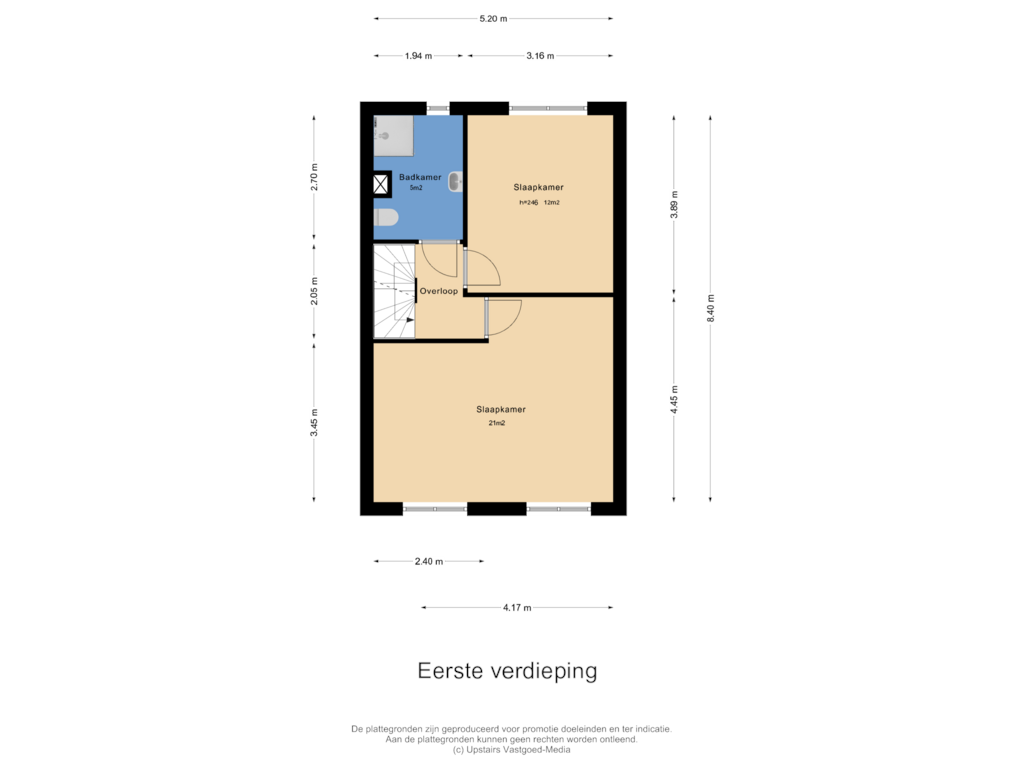 Bekijk plattegrond van Eerste verdieping van Beemdgrasstraat 9