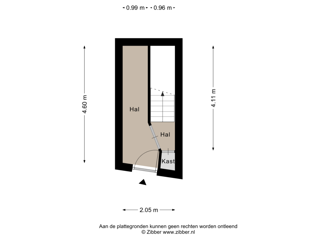 View floorplan of Eerste verdieping of Amstelveenseweg 145-3