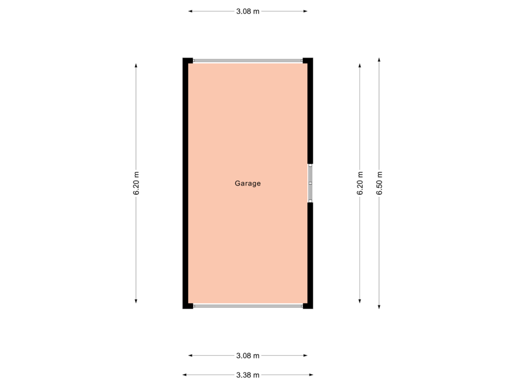 Bekijk plattegrond van Garage van Mauritsstraat 38