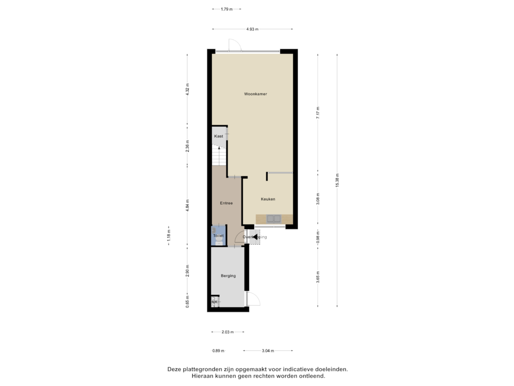 View floorplan of Begane Grond of Saffierstraat 223