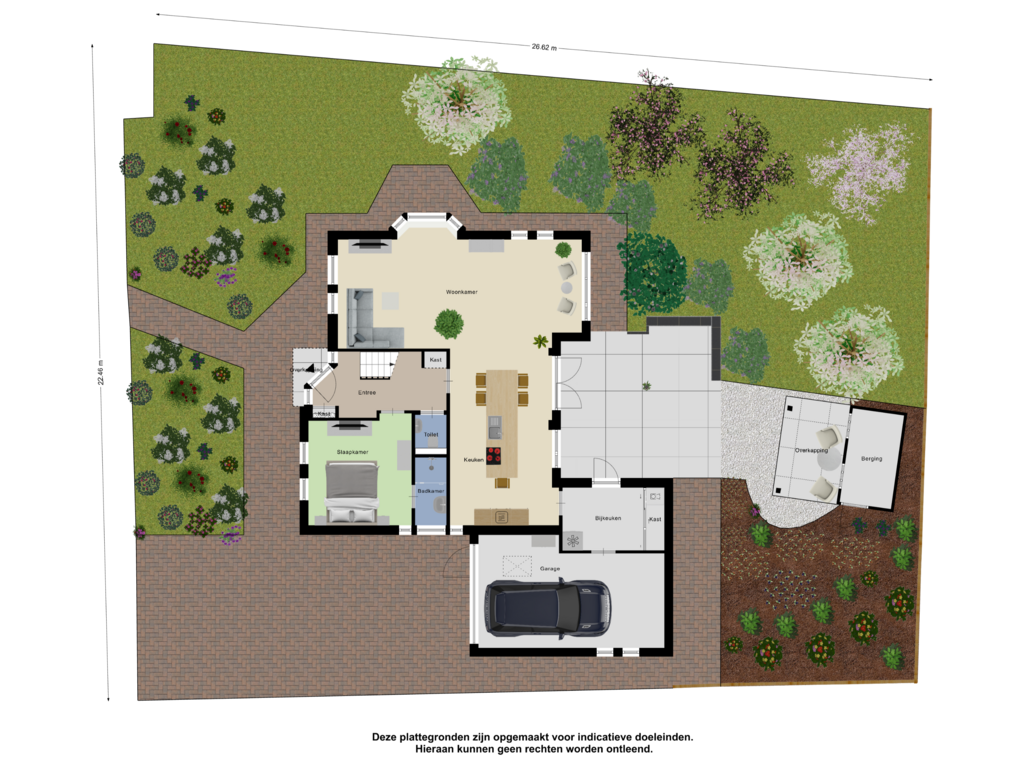 View floorplan of Begane Grond_Tuin of Goudlaan 7