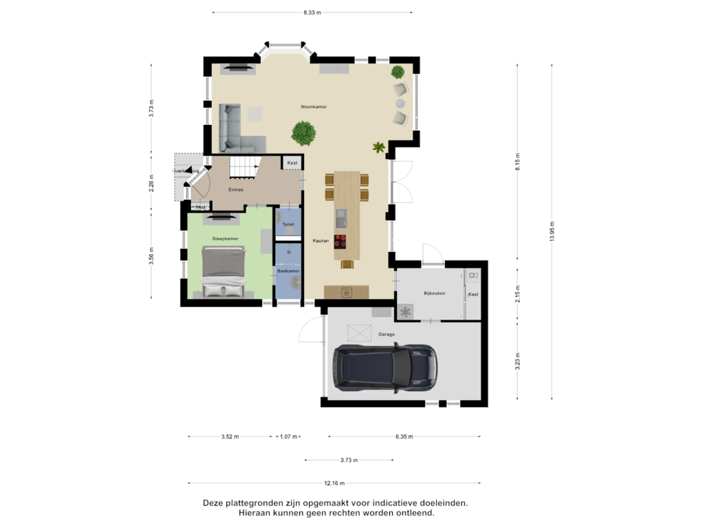 View floorplan of Begane Grond of Goudlaan 7