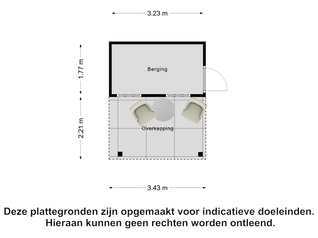 View floorplan of Berging of Goudlaan 7