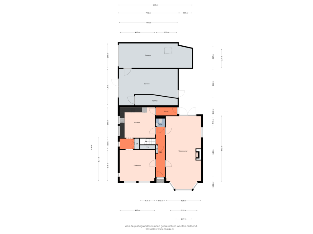 Bekijk plattegrond van Begane grond van Kanaaldijk 75