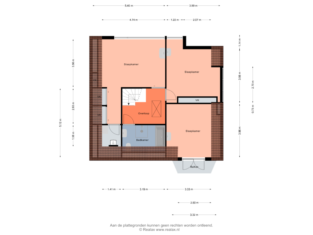 Bekijk plattegrond van Verdieping 1 van Kanaaldijk 75