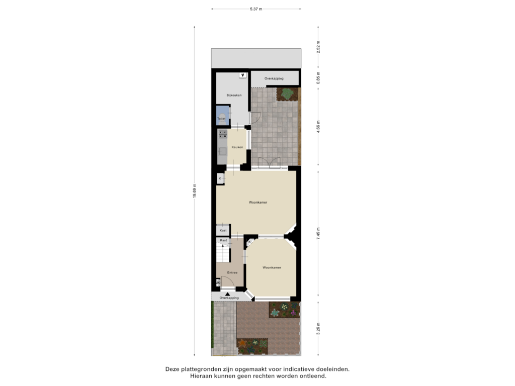 Bekijk plattegrond van Begane Grond -Tuin van Veulenstraat 8