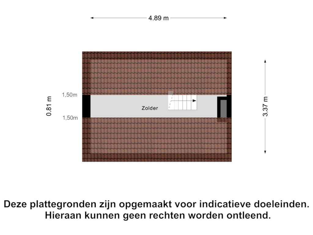 Bekijk plattegrond van Zolder van Veulenstraat 8