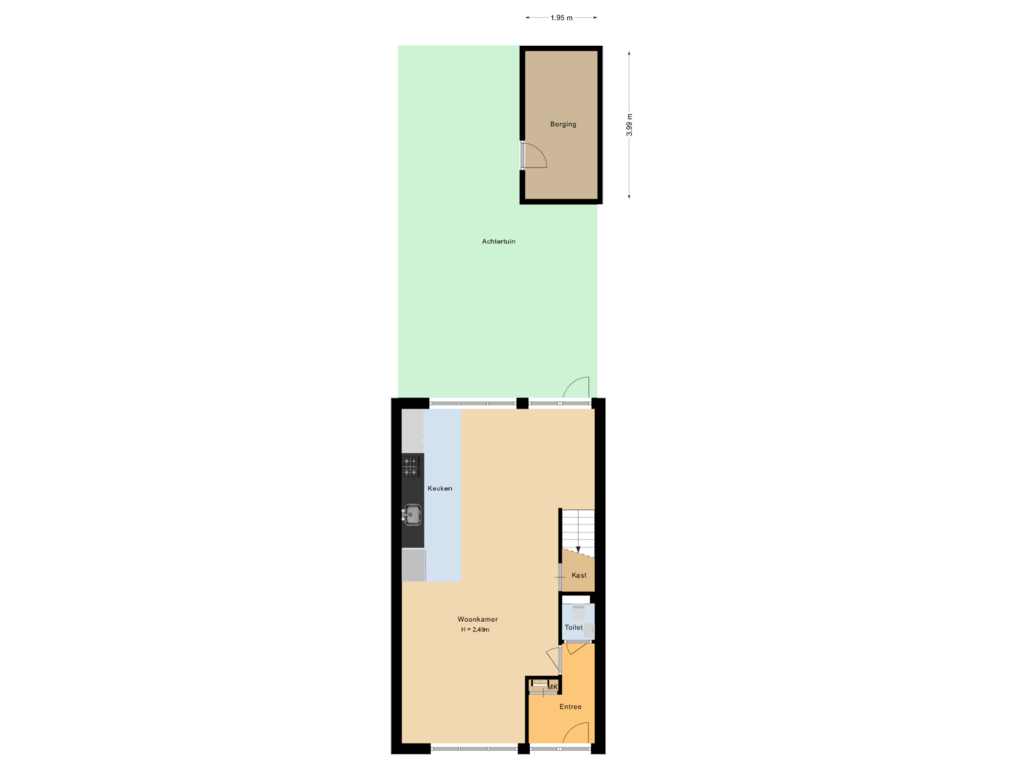 Bekijk plattegrond van Situatie van Genèvestraat 25