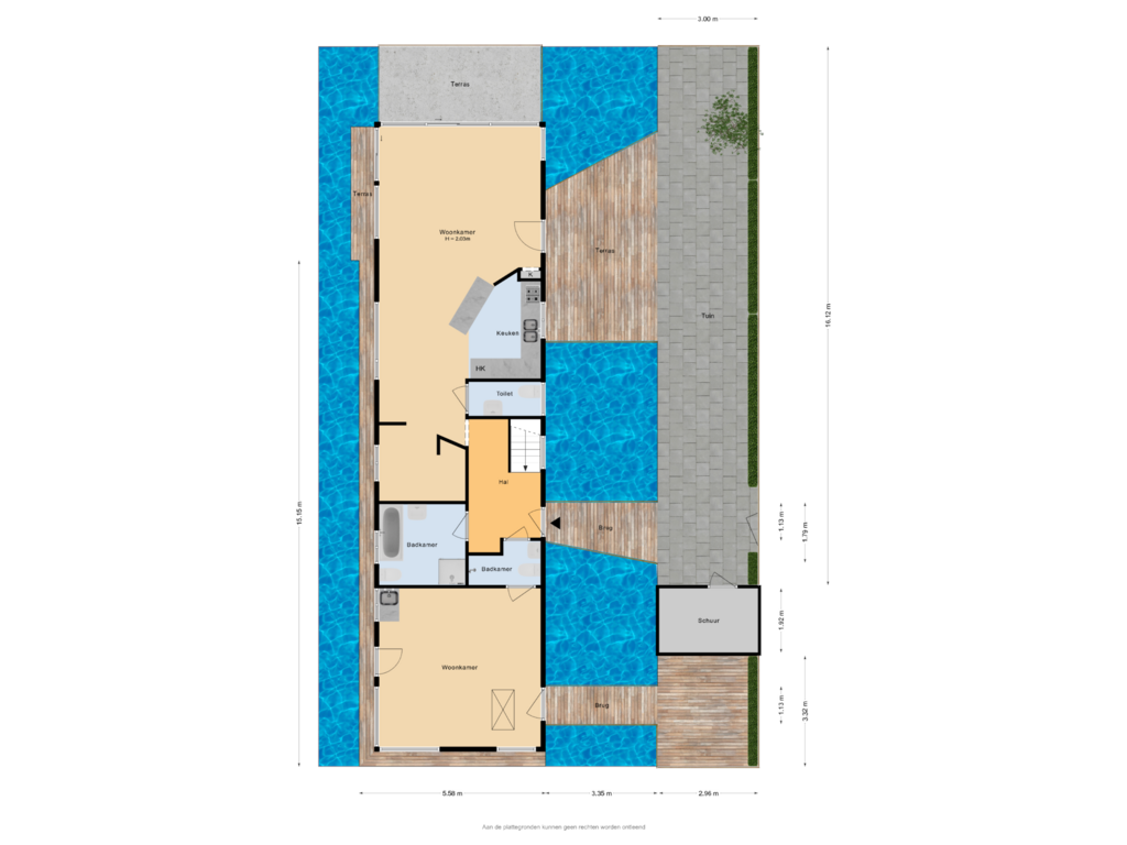 Bekijk plattegrond van Situatie van Vechtdijk 308