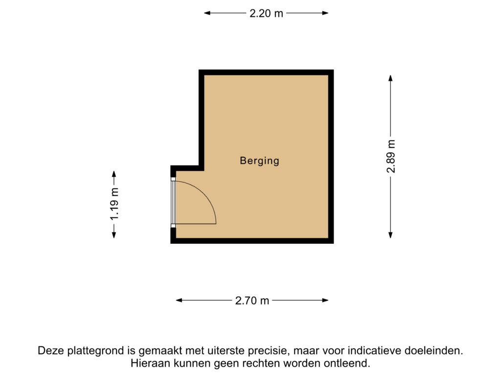 View floorplan of Berging of Dukaatpassage 133