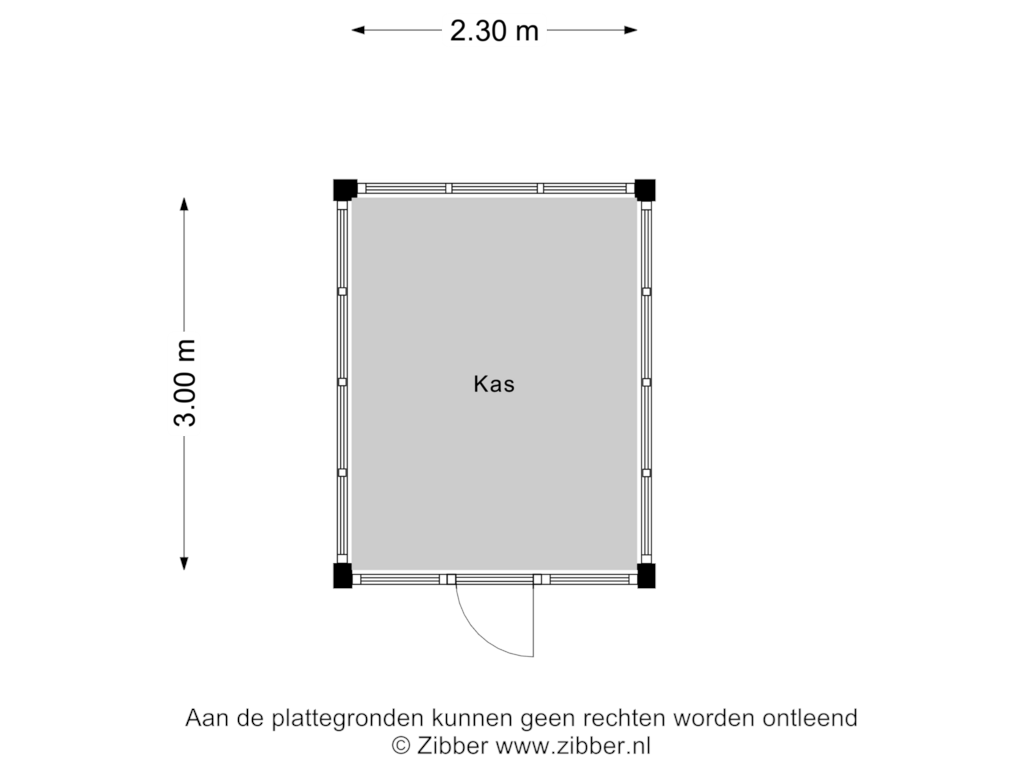 Bekijk plattegrond van Kas van Molenweg 4