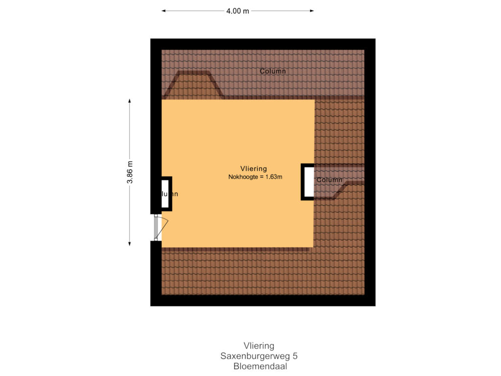 Bekijk plattegrond van Vliering  van Saxenburgerweg 5