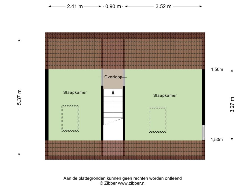 View floorplan of Eerste Verdieping of Hof van Zeeland 89