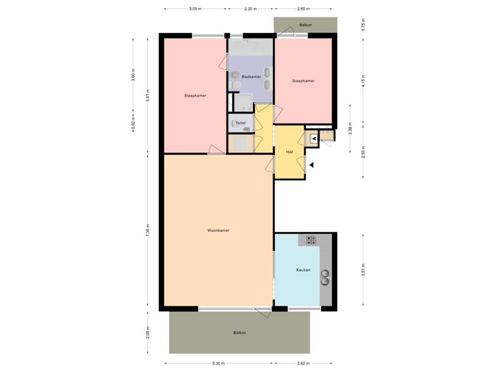 Bekijk plattegrond van Plattegrond van Poortmolen 50