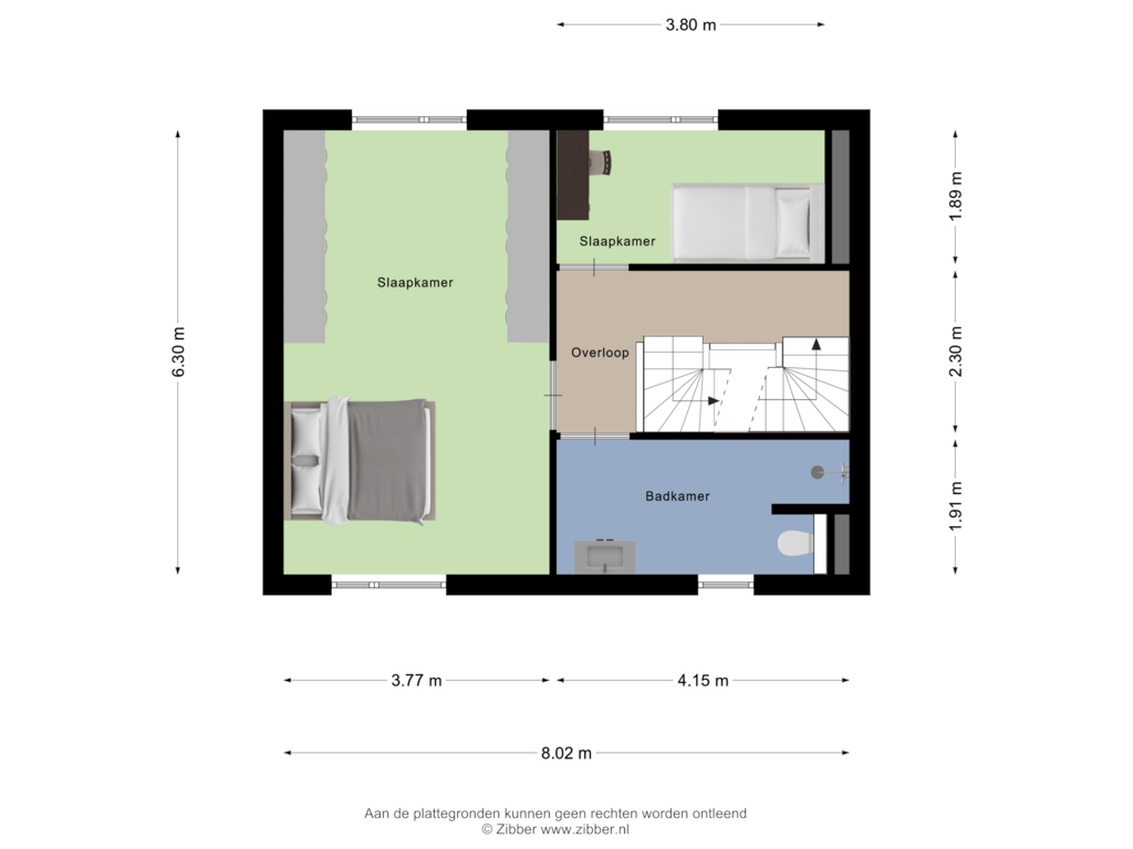 View floorplan of Eerste verdieping of Kottendijk 6-A