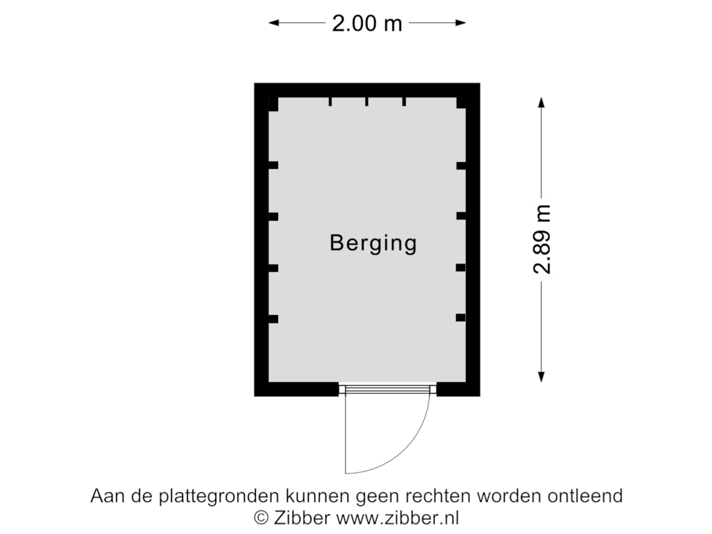 View floorplan of Berging of Kottendijk 6-A