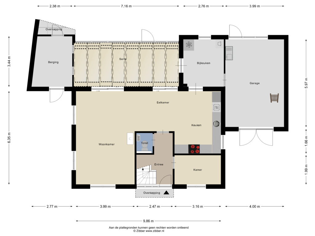 View floorplan of Begane Grond of Sophiastraat 3