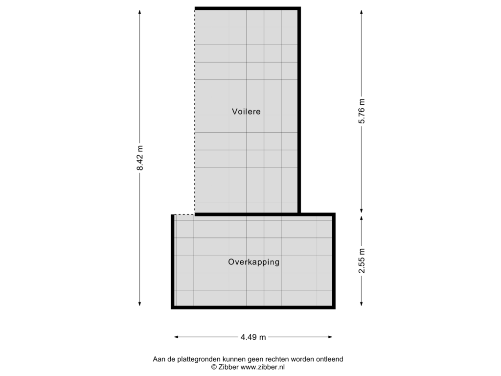 View floorplan of Voilere of Sophiastraat 3