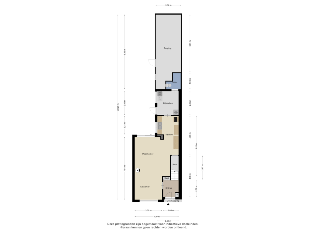 View floorplan of Begane Grond of Jan Tooropstraat 8