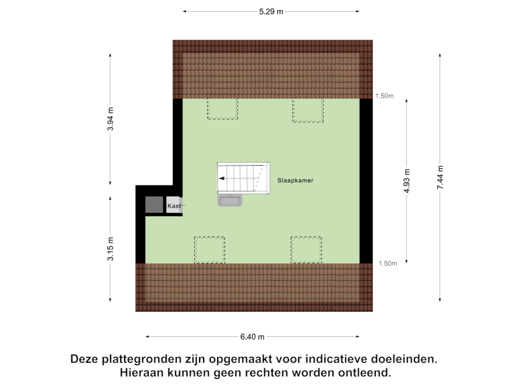 View floorplan of Tweede Verdieping of Jan Tooropstraat 8