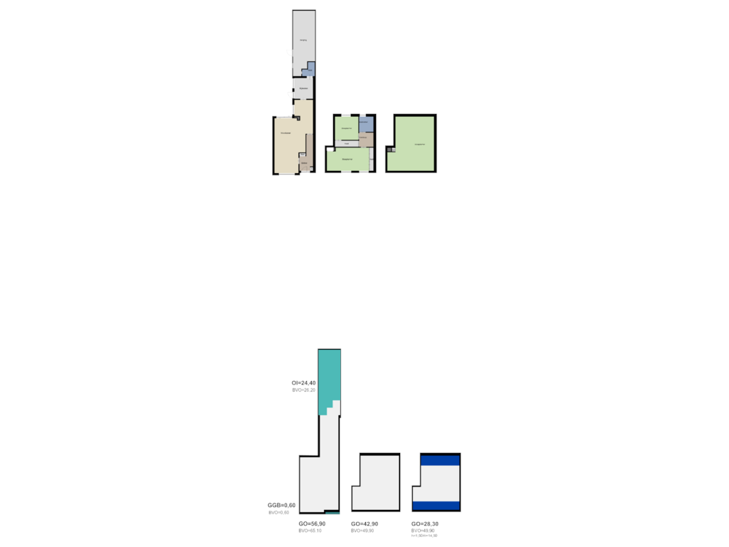 View floorplan of NEN of Jan Tooropstraat 8