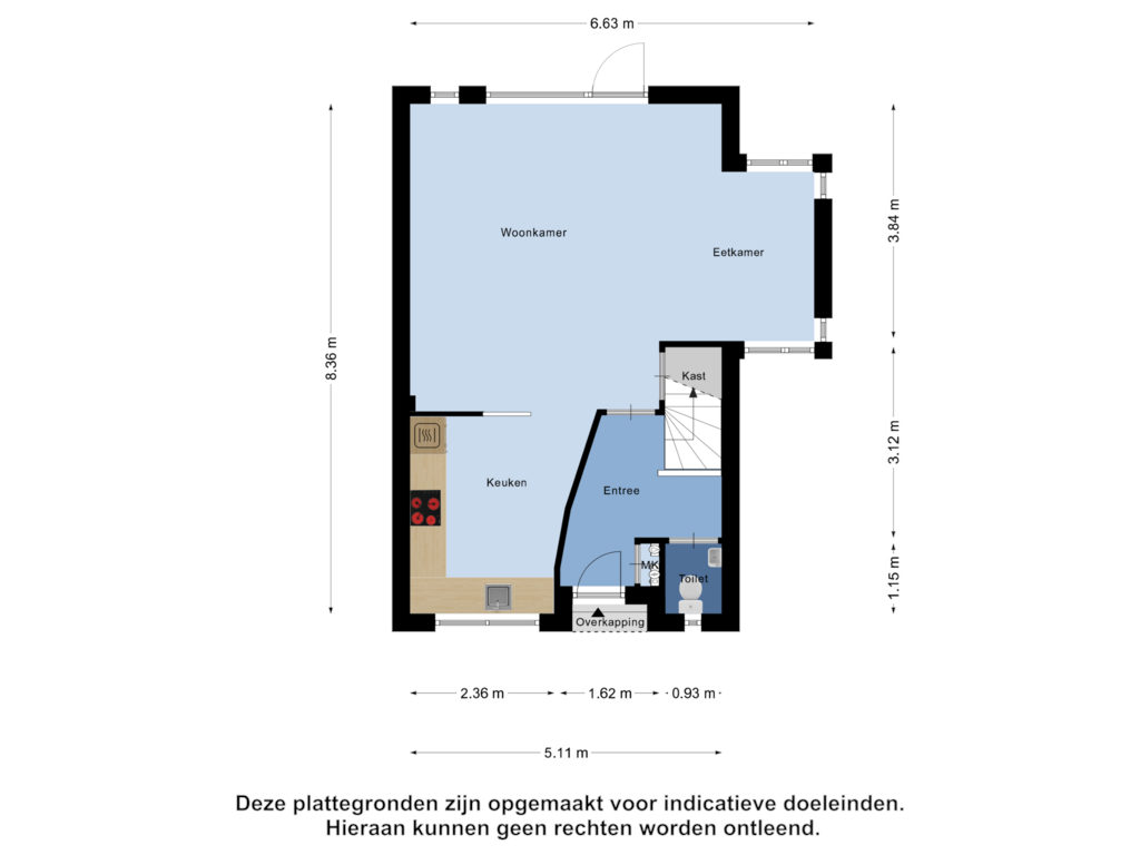 Bekijk plattegrond van Begane Grond van Spoorven 150