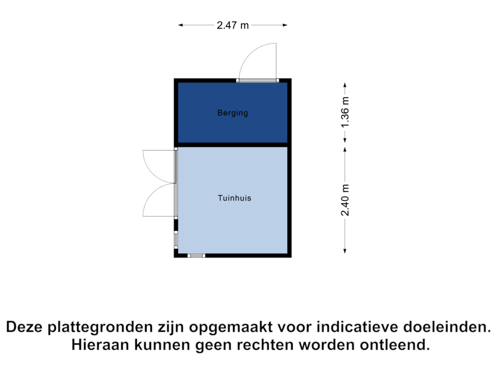 Bekijk plattegrond van Tuinhuis van Kwadijk 21