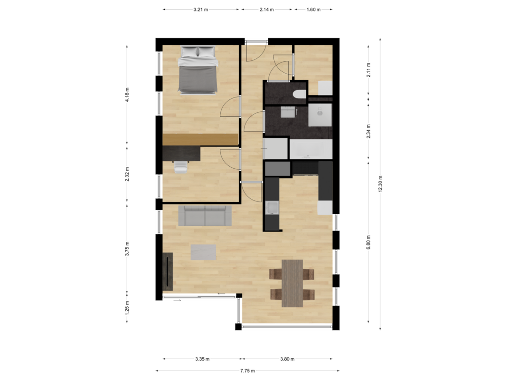 Bekijk plattegrond van First floor van Stationsweg 105