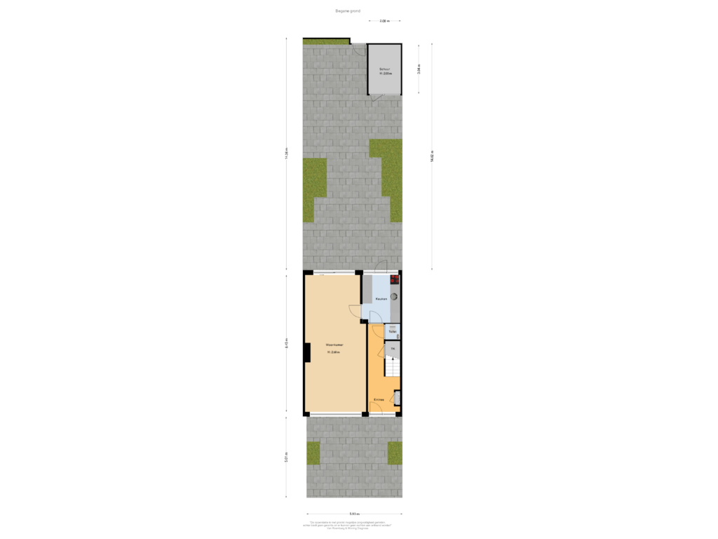 Bekijk plattegrond van Tuin van Kamerlingh Onneslaan 56