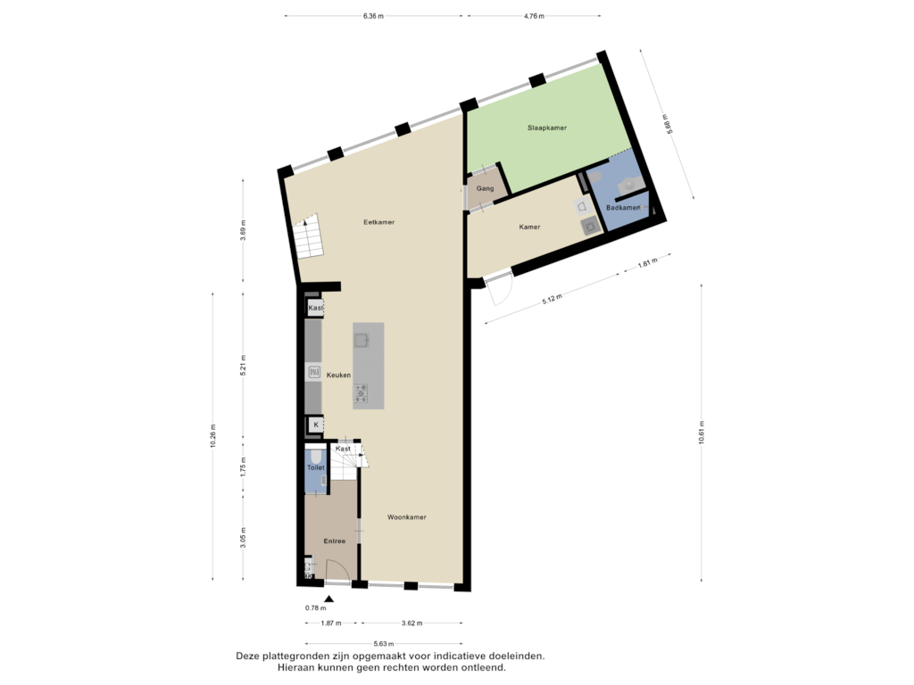 View floorplan of Begane Grond of Heiligeweg 25