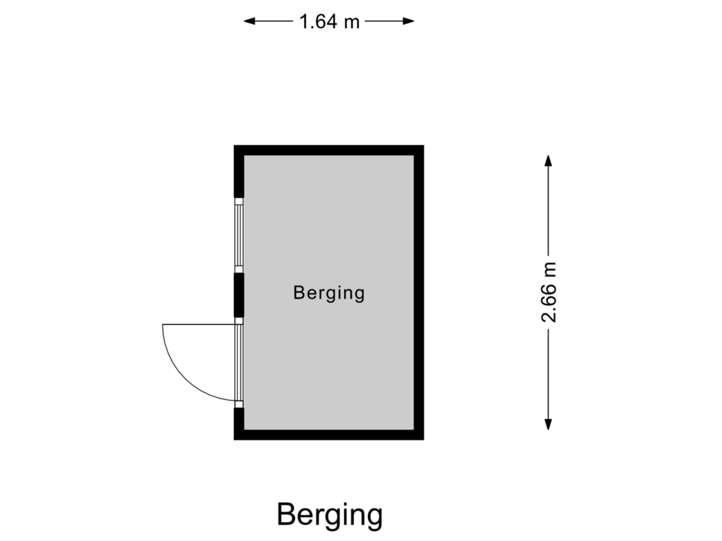 Bekijk plattegrond van Berging van Weusteweg 7