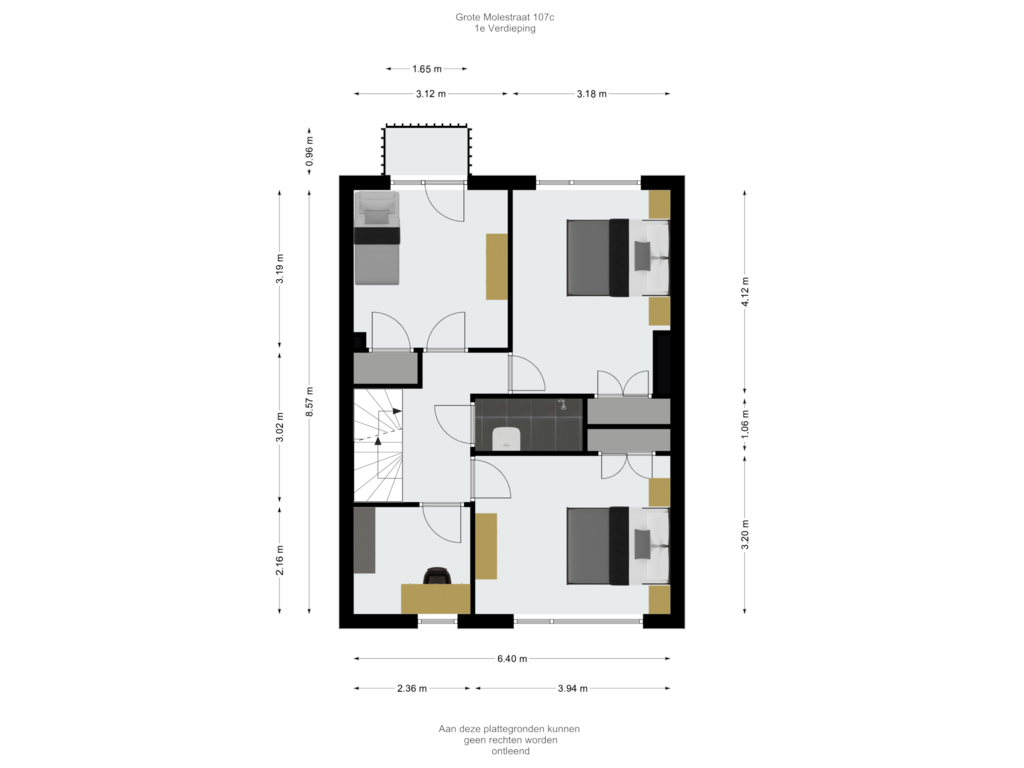 Bekijk plattegrond van 1e Verdieping van Grote Molenstraat 107-C