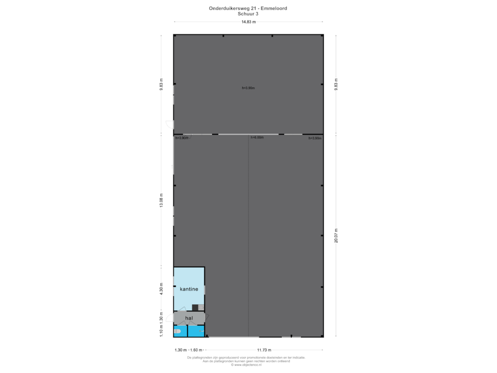 Bekijk plattegrond van SCHUUR 3 van Onderduikersweg 21