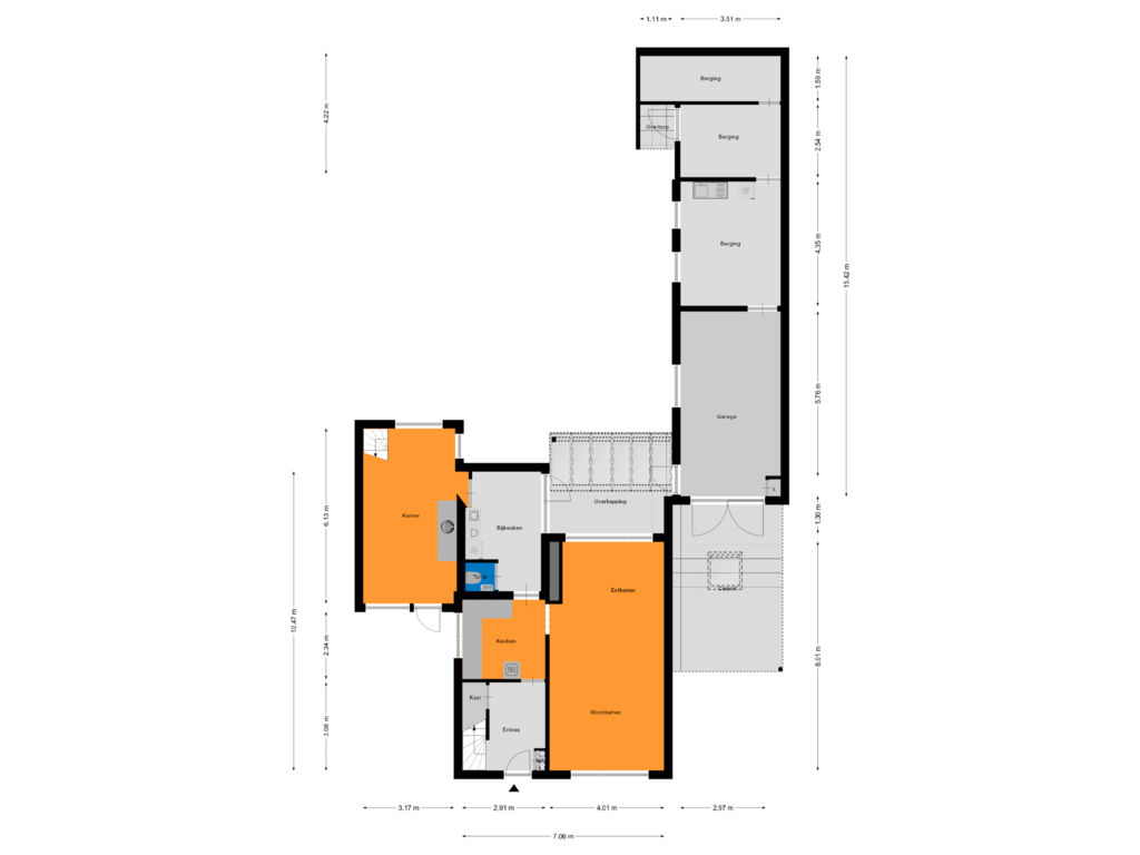 Bekijk plattegrond van Begane Grond van Oranjelaan 47