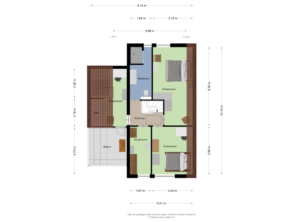 Bekijk plattegrond van Eerste Verdieping van Fazantstraat 48